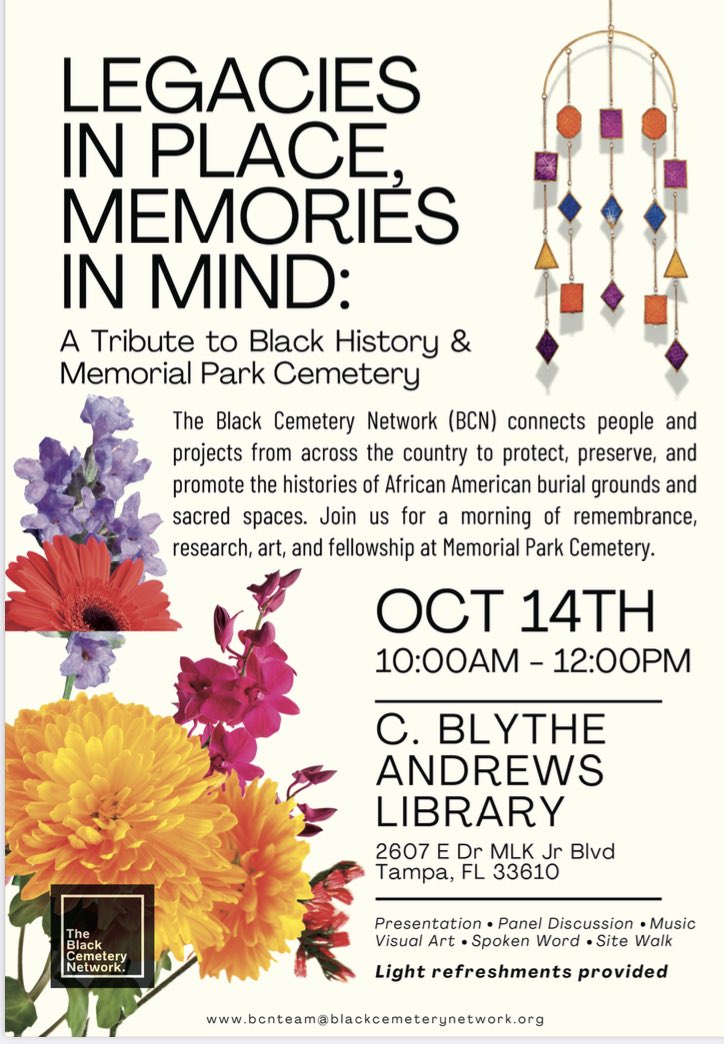 BCN_StoryShare's tweet photo. Join https://t.co/3EnkQUFsAr in honoring Memorial Park Cemetery on OCT 15 in Tampa, FL https://t.co/hgjhmZTSr0