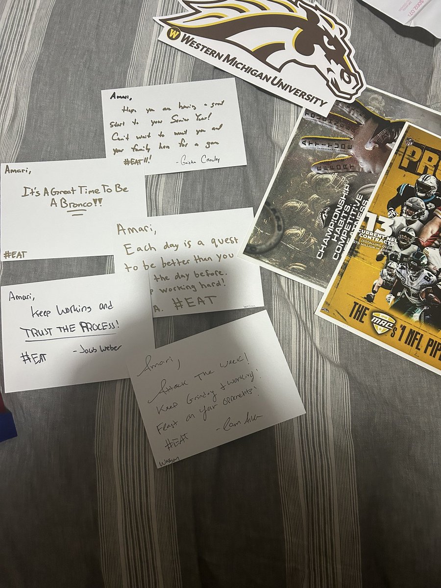 Thank you <a href="/WMU_Football/">Western Michigan Football</a> for all the love! <a href="/CamAllenFB/">Cam Allen</a> @jweb_WMU @Gaizka_WMU