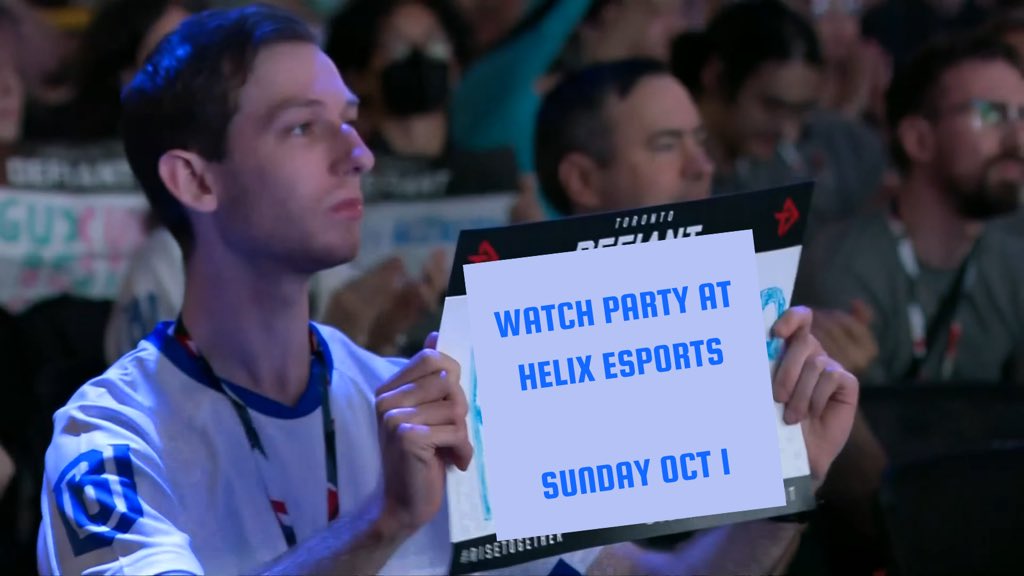 BostonUprising's tweet photo. DON’T FORGET! BE LIKE HIM ⬇️

We’re hosting a Grand Finals watch party at @HelixeSportsFX tomorrow! Come watch the Uprising win it all with us! (RSVP below) https://t.co/Fn79alxSdW