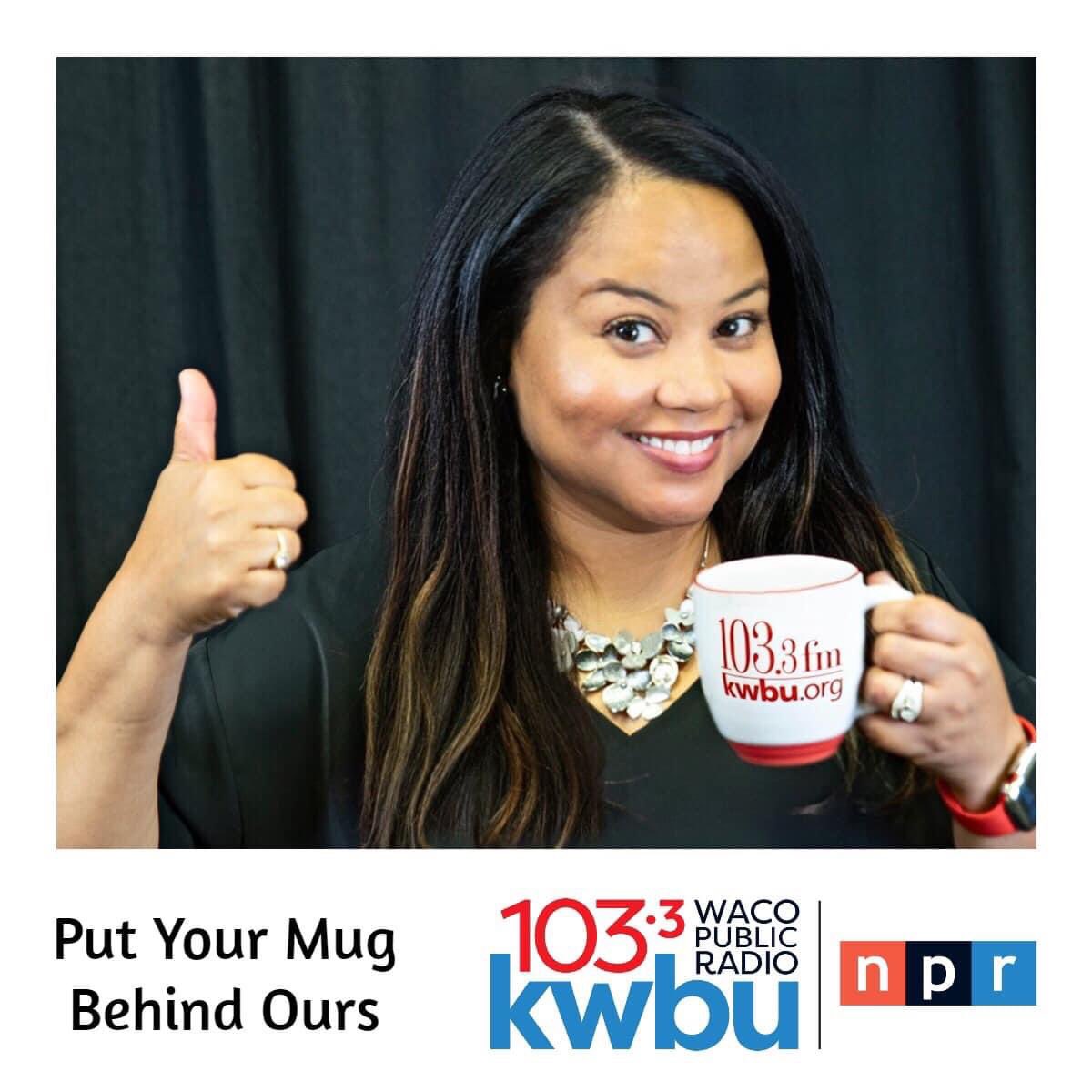 MiaMoodyPhD's tweet photo. KWBU, Waco’s local NPR affiliate, is having a pledge drive! Please consider making a donation. To participate, please call 254-710-1033 or visit https://t.co/7D30jWVgWA and click the green donate button at the top! #KWBU #NPR https://t.co/MIj0SfyEea