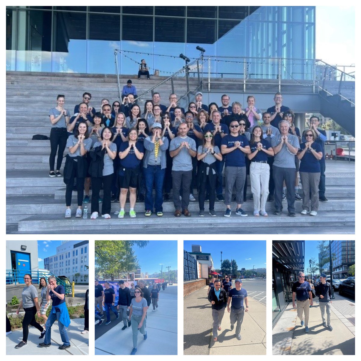 PureTechH's tweet photo. Our team walked together in Boston for @PFFORG National Walk Day to raise awareness for idiopathic pulmonary fibrosis. Weโre proud to support such an impactful org and to be working to change the lives of patients with devastating diseases like #IPF #EmbraceYourBreath #PFFWalk https://t.co/umEYwkgSEc
