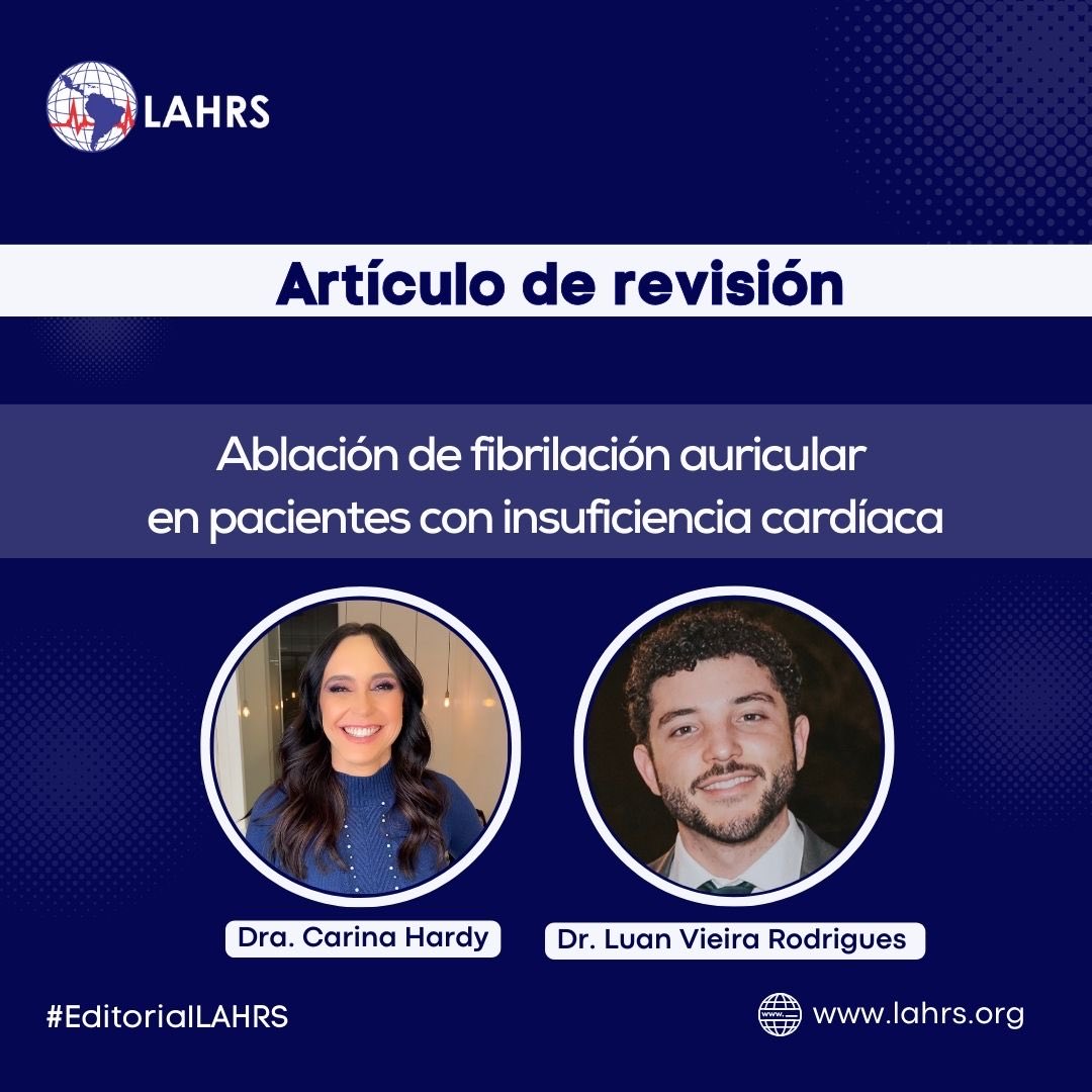 LAHRSonline1's tweet photo. #EditorialLAHRS
Ablación de fibrilación auricular en pacientes con insuficiencia cardíaca
Autores: Dra. @CarinaHardy4 y Dr. Luan Vieira Rodrigues 🇧🇷
#Afib #HFrEF
https://t.co/9fD6dMw6nm https://t.co/Au9bTnu3ke
