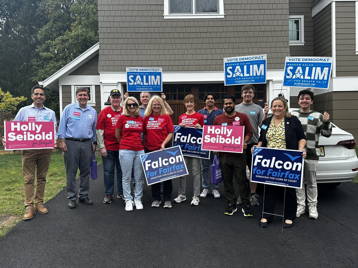 Thank you to everyone who came out to our canvass launch this morning!

From protecting public schools to preventing gun violence to preserving our environment to safeguarding reproductive freedom, there is so much on the line this Nov.

🗳️ Vote EARLY: fairfaxvotes.org/home/