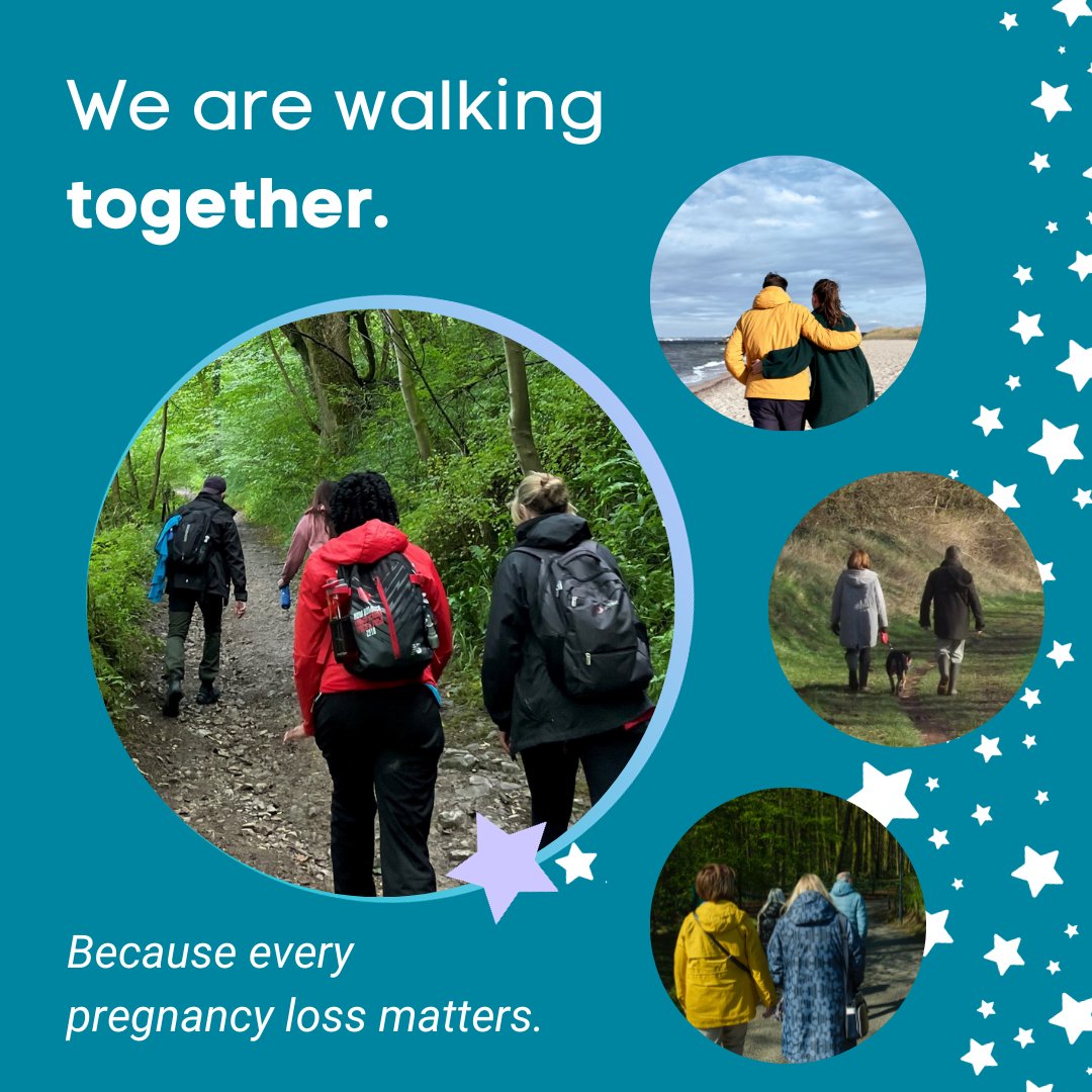 MiscarriageUK's tweet photo. Come together and be part of something special this Baby Loss Awareness Week 💫

On October 15 at 4pm, we’re inviting you to join us for our Memory Walk fundraiser, a 4 mile walk wherever you are. It’s a chance for us to remember, together. 

Sign up: https://t.co/nPWd9uxtvz https://t.co/fIjQk2UsRH