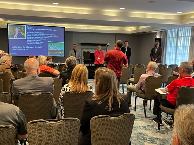 Visionary birds, focused frogs and octopi. Oh my! Series of great, thought provoking talks about the future of KIN - appropriate for a session in honor of Dr. Safrit!