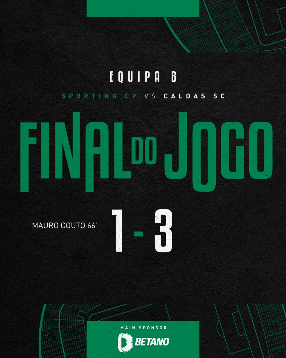 Sporting CP on X: #SportingB  ⏹️ FINAL DO JOGO: Derrota dos