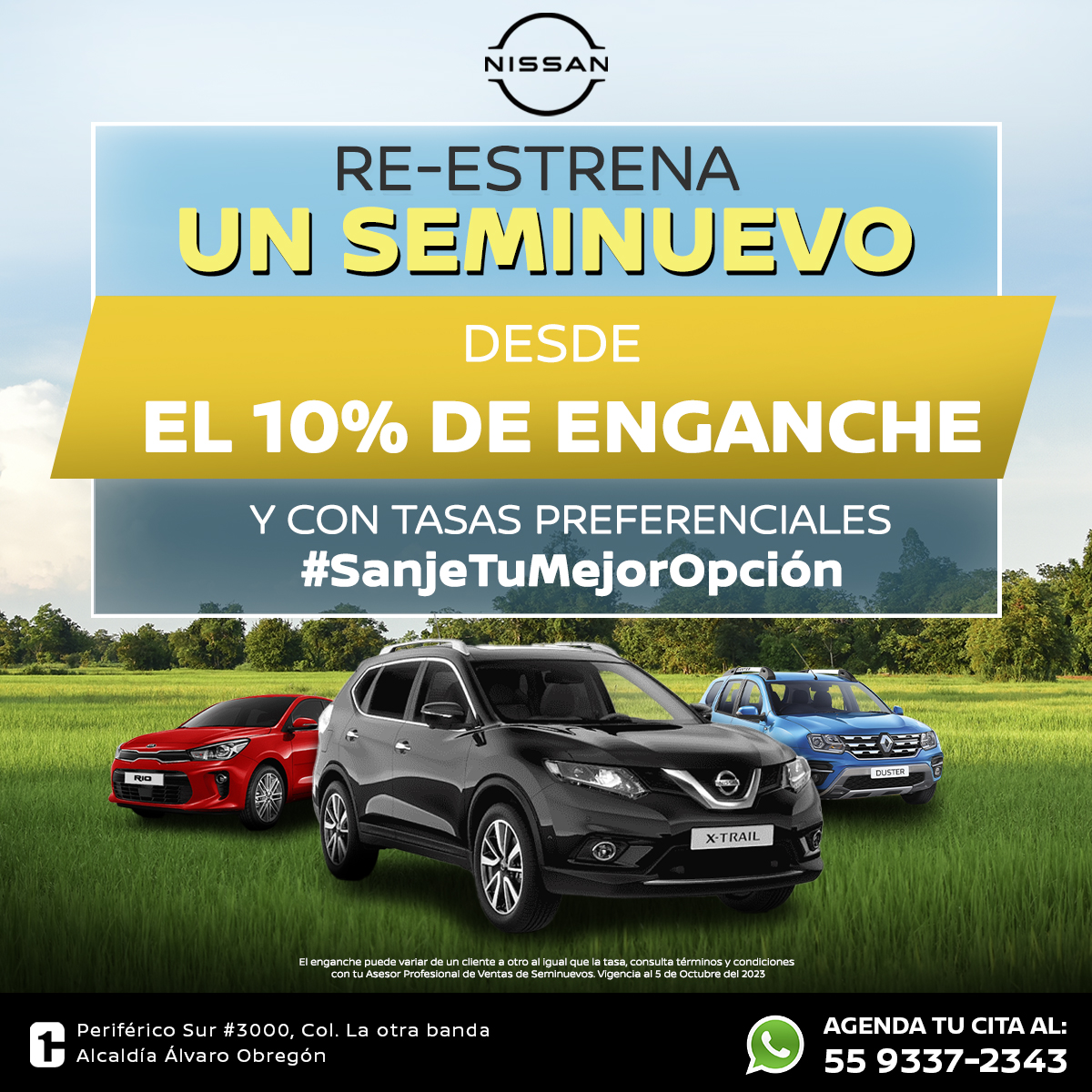 CARONESANJE's tweet photo. Estrena un #NissanSentra en #NissanSanje ¡Te compramos tu auto, para que estrenes!
¿Cómo llegar?📷https://t.co/cTcuWnUI2G
WhatsApp📷https://t.co/1JpIHGrv4r https://t.co/JrS2vx2BRE