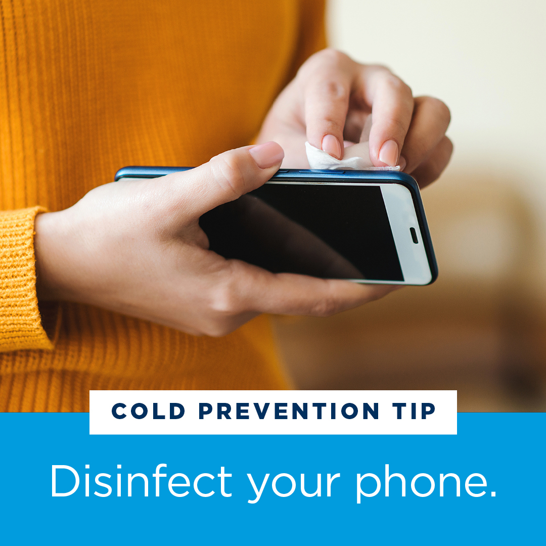 tmsullivan52's tweet photo. Touching your phone many times throughout the day allows countless opportunities for your phone to pick up germs. Consider disinfecting your phone weekly to limit your exposure to anything that can make you sick. https://t.co/AWjZ7fAhwL

#ColdPreventionTip #ColdandFlu https://t.co/VfU0OfTVtn