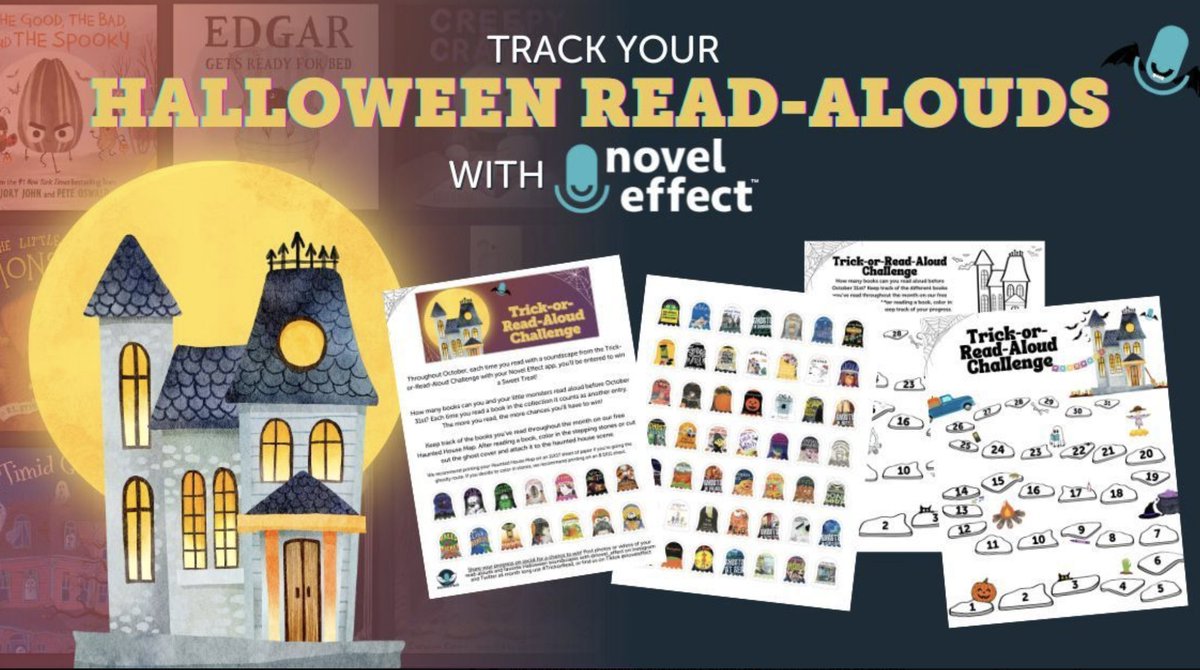 Our friends at <a href="/Novel_Effect/">Novel Effect 📚🎶</a> put together such special reading challenges throughout the year.

I love the new Trick-or-Read-Aloud Challenge! 🎃

Explore the Haunted House tracking map for 31 days of magical Novel Effect read-alouds!

Tag #trickorread for a chance to win