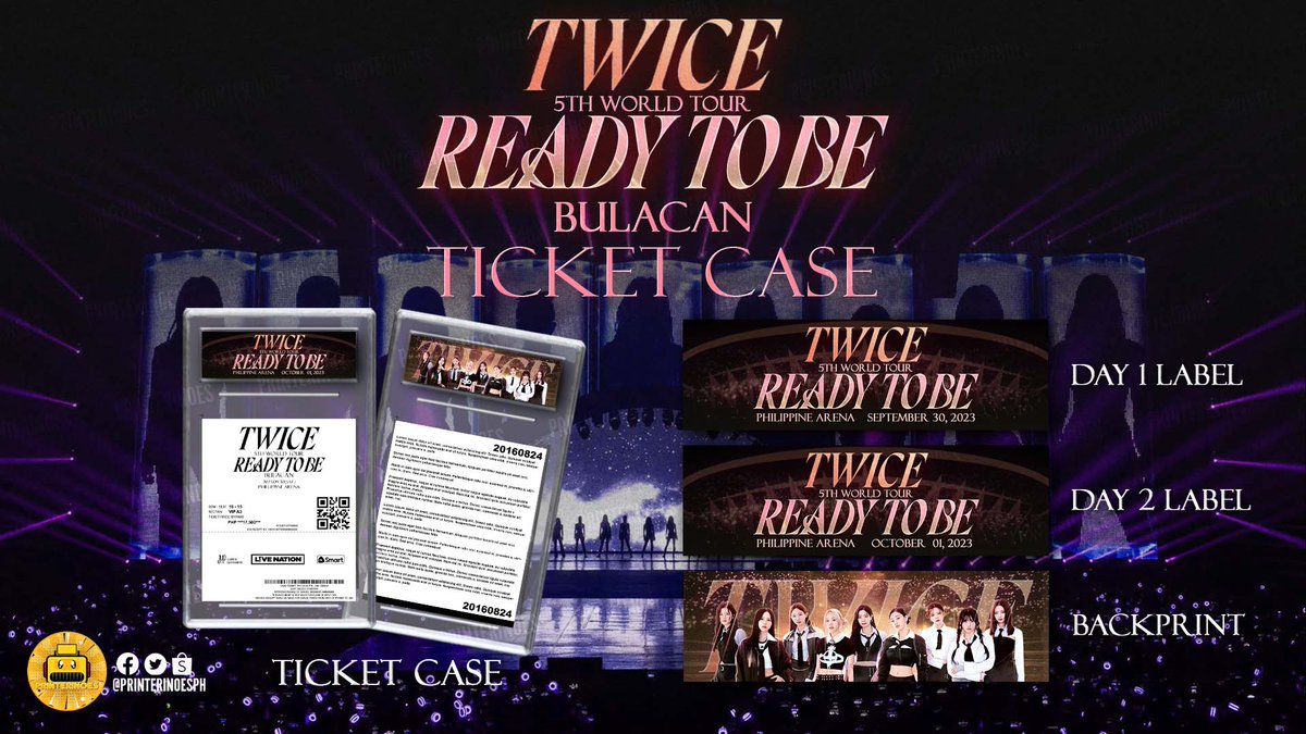 printerinoesph's tweet photo. WTS LFB ONHAND
TWICE READY TO BE BULACAN TICKET CASE 
🏷️ 185php per case with stand

Available for DAY 1 AND DAY 2

COD : SHOPEE https://t.co/RCOX7uQMYJ
✅ Resealable
✅ Hard case
✅ Free sleeve
✅ Acrylic

#READYTOBE_IN_BULACAN_D1
#READYTOBE_IN_BULACAN
#READYTOBE_IN_BULACAN_D2 https://t.co/AA8XOKkrpy