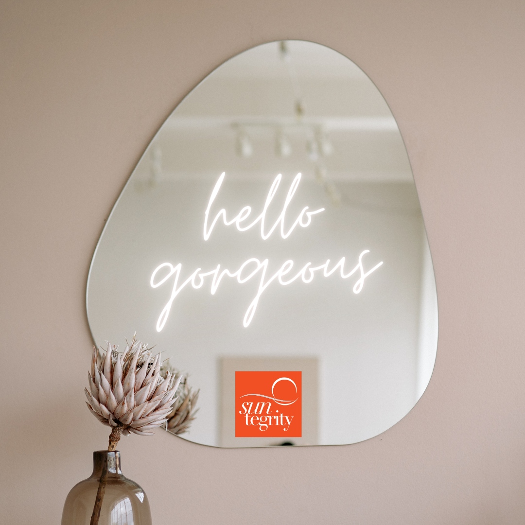 Mirror mirror on the wall, who’s got gorgeous skin once and for all? It’s you! Incorporate one or all of Suntegrity’s skincare products into your routine and discover a fairytale-worthy glow to your skin!
#Suntegrity #skingoals #selfcare #naturalbeauty #skincare