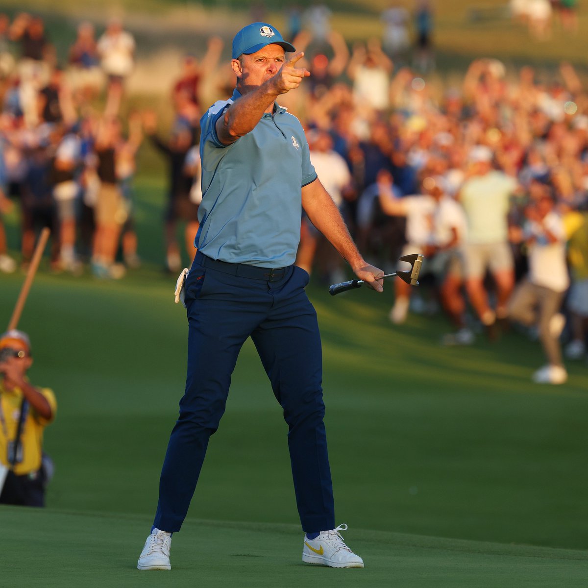 RyderCupEurope's tweet photo. You can count on @JustinRose99 ☝️

#TeamEurope | #RolexSeries https://t.co/1RVU8l5P9o