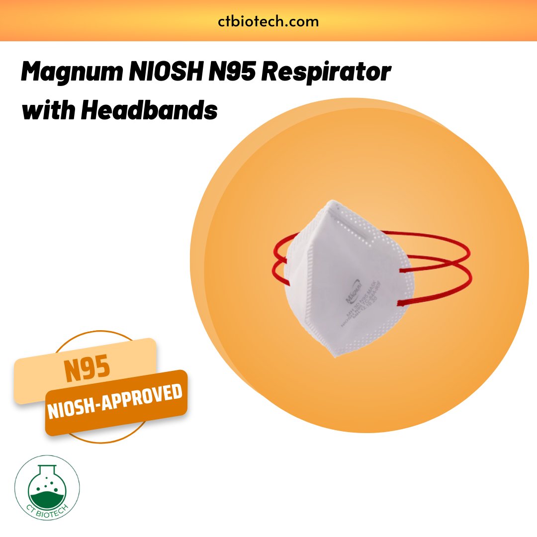 Get yourself Magnum N95 Respirator with Headbands on ctbiotech.com . . . #niosh #n95 #ctbiotech #mask #facemask #ppe