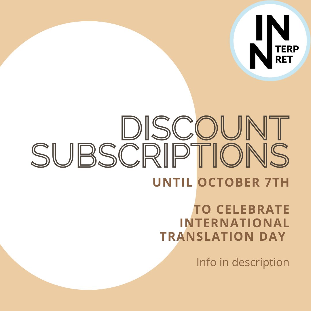 InterpretMag's tweet photo. Subscriptions for only £39! That's four issues of the best international writing, incl. winners of the @TheBookerPrizes.

Simply follow the instructions at the link below.

https://t.co/FGKpSqgpnx

#internationaltranslationday #translation #zine #edinburgh #poetrycommunity https://t.co/UUUOEo9P6O