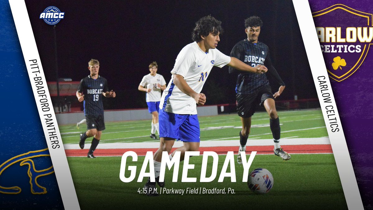 UPB Athletics (@upb_panthers) on Twitter photo Gameday: @UPB_MSoc vs. <a href="/CarlowCeltics/">Carlow Celtics</a>
4:00 p.m. | Parkway Field | Bradford, Pa.
🎥 - buff.ly/3PBpjHp
🔢 - buff.ly/3ZRZQhX Gameday: @UPB_MSoc vs. <a href="/CarlowCeltics/">Carlow Celtics</a>
4:00 p.m. | Parkway Field | Bradford, Pa.
🎥 - buff.ly/3PBpjHp
🔢 - buff.ly/3ZRZQhX