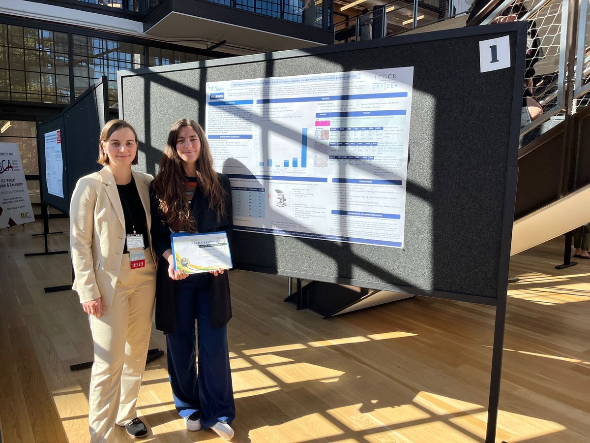 Gitte got awarded best poster at #ILCSymposium for our poster on the ILC substudy of our post-mortem tissue donation program UPTIDER! So proud of our LTBCR team. @ChristineDesme2 @KU_Leuven