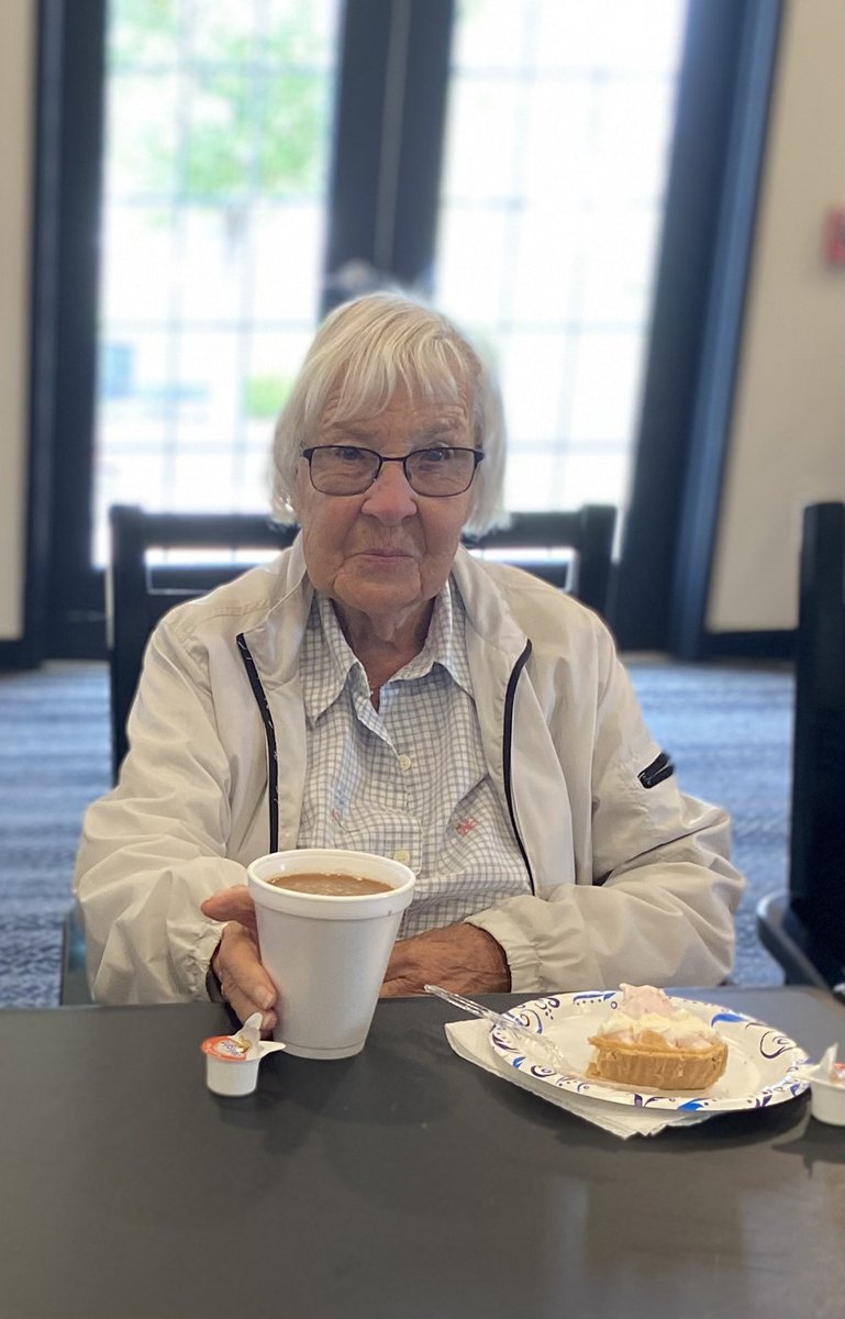 HSprings_HC's tweet photo. The villa residents had a berry delightful time celebrating National Strawberry Cream Pie Day!! 🍓 https://t.co/xb4ZvSUnTQ