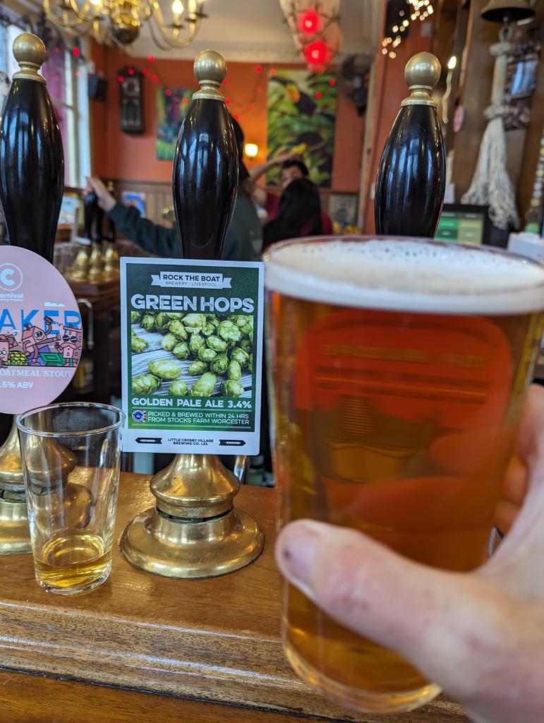 RockTheBoat Brewery (@rocktheboatale) on Twitter photo Pilgrim Green Hops steady golden ale fresh #britishhops straight from the fields <a href="/LiverpoolGrapes/">The Grapes</a> THE best pub in #liverpool Pilgrim Green Hops steady golden ale fresh #britishhops straight from the fields <a href="/LiverpoolGrapes/">The Grapes</a> THE best pub in #liverpool