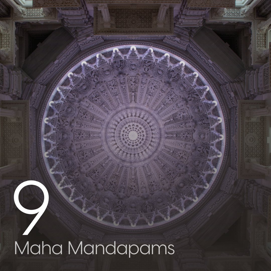 In the heart of the Akshardham, nine majestic Maha Mandapams stand as symbols of divine splendor. Each day, we draw closer to the grand unveiling! #9DaysToGo #AkshardhamOpening2023 #LegacyofInspiration #Akshardham