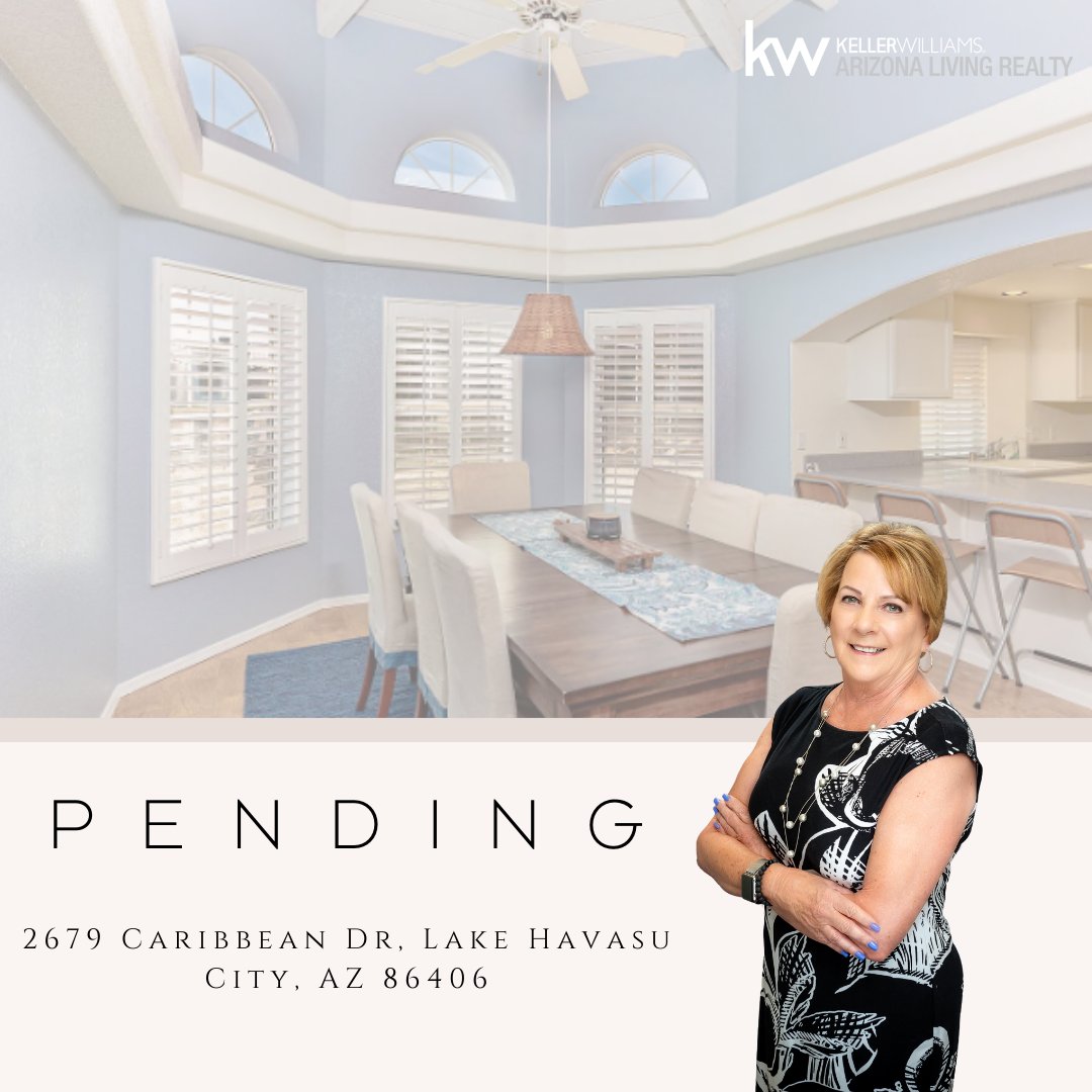 🏠🌟 It's official! Our stunning listing at 2679 Caribbean Dr., LHC is PENDING! 🎉
Want to find your dream home too?

Sue Dearing
Broker Associate
📲760-403-6593
📩suedearing.kw@gmail.com
Lic BR695337000
 #RealEstateLife #LakeHavasuLiving #CallMeToday #PendingClosing #PendingSale