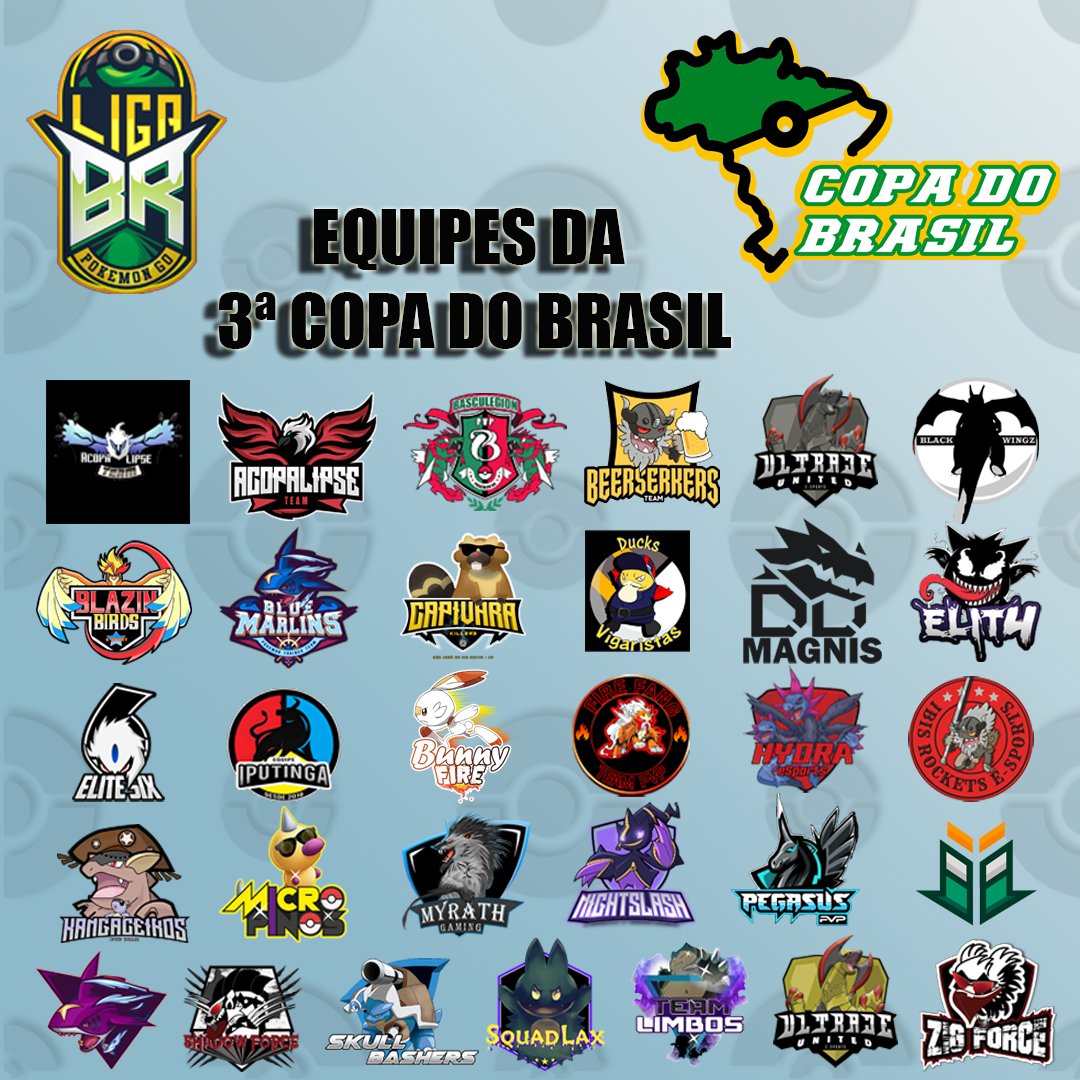 Equipes inscritas na 3ª Copa do Brasil

31 Equipes
+ 300 Jogadores.