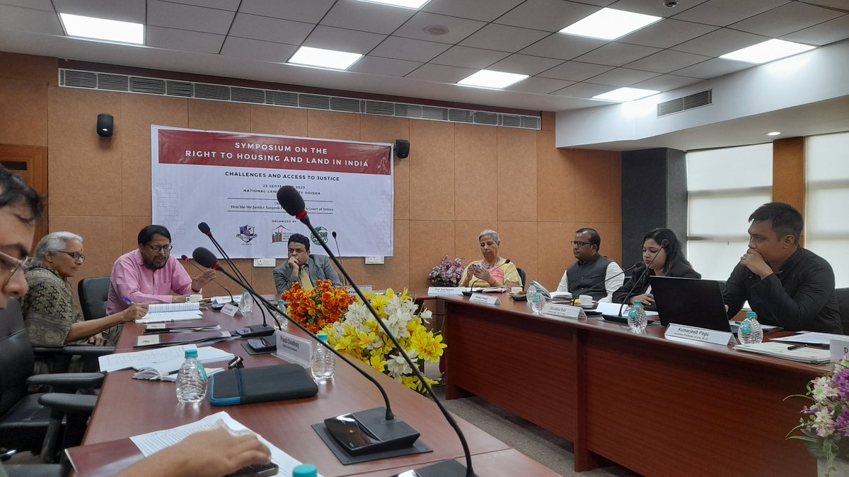 SudarshanCray's tweet photo. Late post..
Symposium on the Right to Housing and Land  in India..
Jointly organised by National Law University Odisha, HLRN and CSNR @nluo_official @CSNR_India @HLRN_India
@NLUO_Official https://t.co/6NDrLoe0BQ