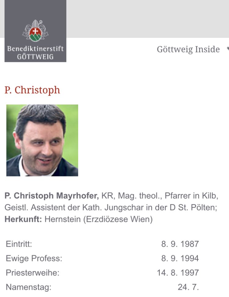 goettweig's tweet photo. R.i.P. 
P. Christoph ist am Samstag, 30.09.2023 hinübergegangen. https://t.co/E8ozgAFI6k