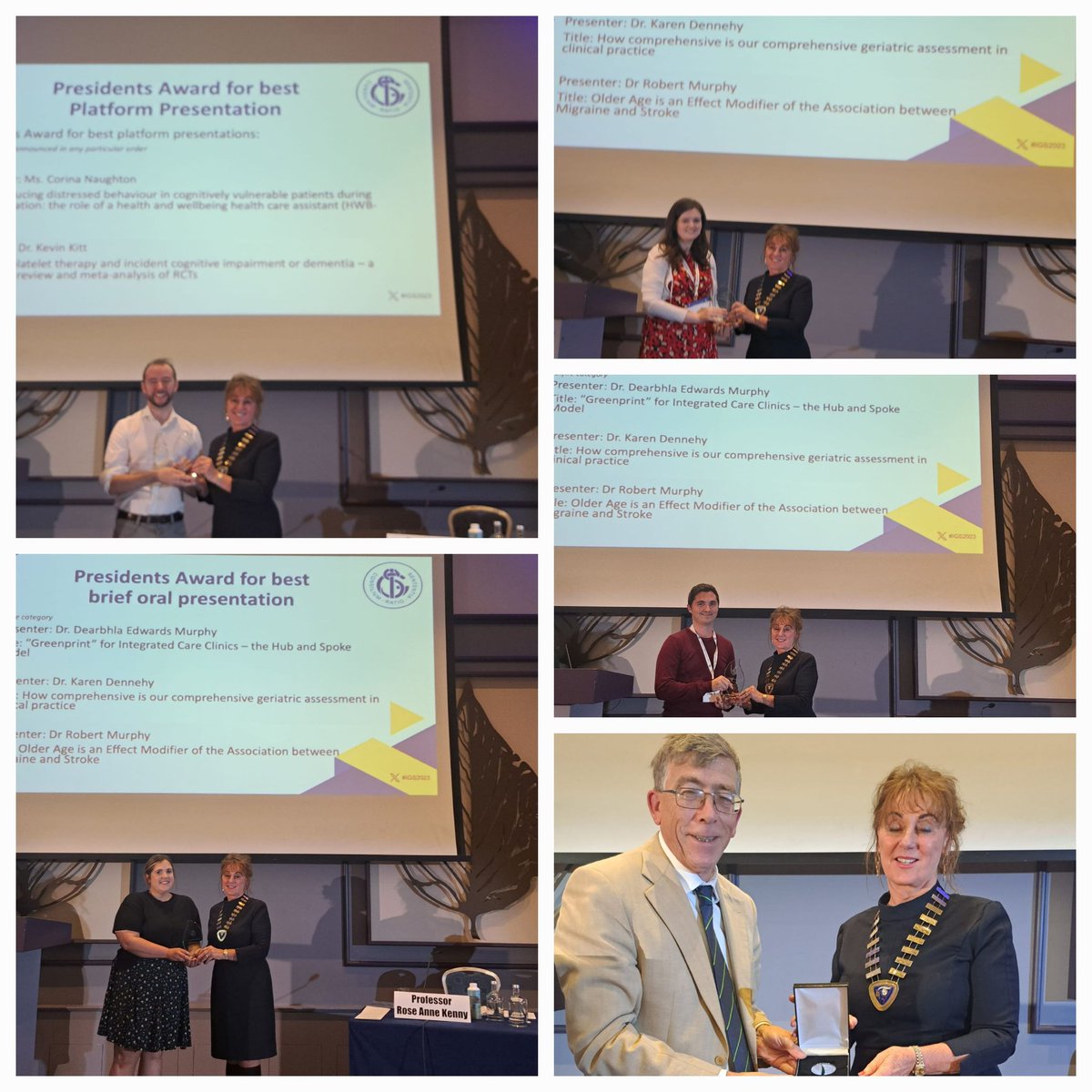 Well done to all  Galway teams on their presentation & prizes . So proud of the contribution from you all to #IGS2023 and thanks to all who attended and helped organise such a fantastic event! @irishgerontsoc @ICPOPGalwayEast @ICPOPGalwayWest @GalwayCMNHS @saoltagroup @CHO2west