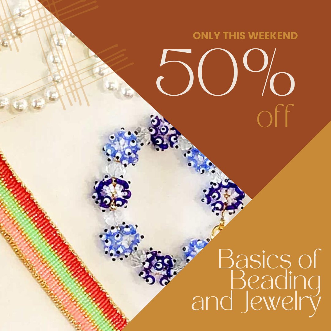 curious_mondo's tweet image. Weekend promo. Don't miss! Basics of Beading and Jewelry. curiousmondo.com/course/basics-… #beading #beadweaving #beadingtutorial