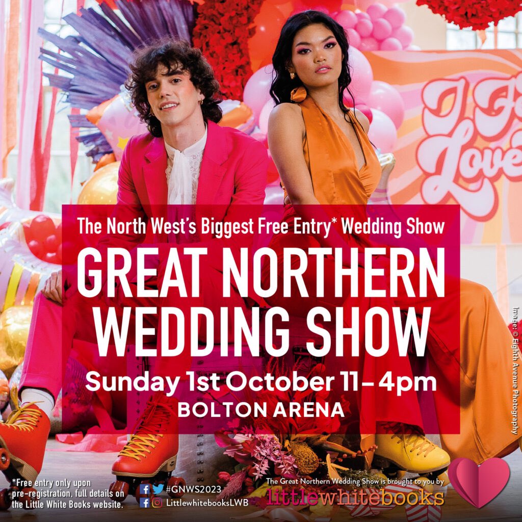 BSS_Events's tweet photo. Don’t miss the Great Northern Wedding Show at Bolton Arena tomorrow. Two catwalks and everything you need for your wedding under one roof. You can see us on stand 52. 

Pre-register before 9pm tonight for free entry
https://t.co/XiUDkJKo9P

#gnws2023 https://t.co/hpCS2xCsjx