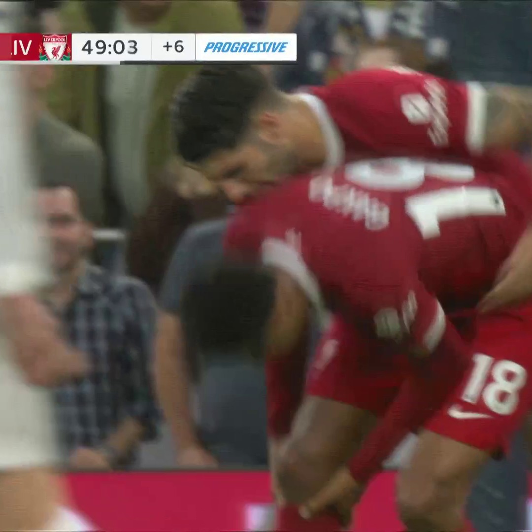 Cody Gakpo brings Liverpool level in first half stoppage time! #LFC📺 @USANetwork