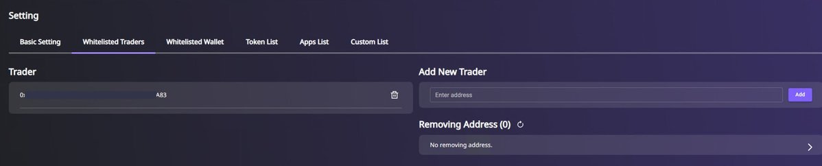 KnightSafeTeam's tweet photo. 🛡️ On the #KnightSafe operating interface,
owners can directly configure disabled permissions, prohibiting certain protocols or tokens for designated roles.
This flexible approach ensures that transactions occur efficiently under appropriate authorization and rules. 🚀 https://t.co/vWnIA8C2pp