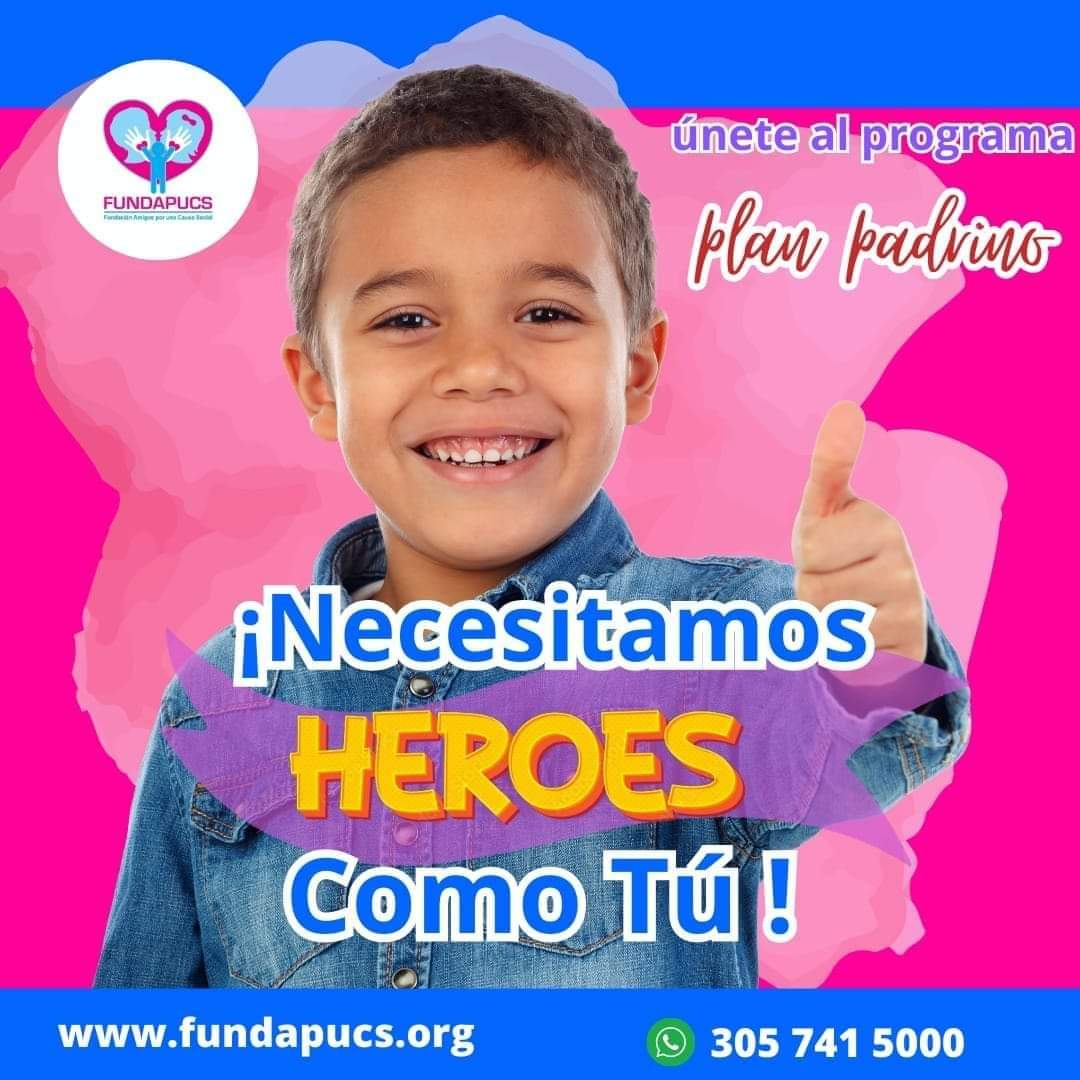 ❤️"¡Únete al programa Plan Padrino, donde tu ayuda transforma vidas! Con solo $50.000 pesos COL o  $13 USD mensuales, puedes ser el héroe en la nutrición de un niño en condiciones vulnerables. 
Link de inscripción y pago 613162.epayco.me/catalogo/PLAN%…¡Gracias por abrir sus corazones!