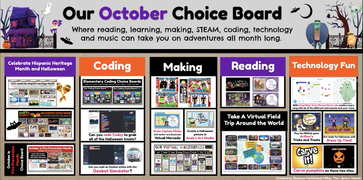 It's Here, Friends...Our October Choice Board Filled With Hispanic Heritage Month, Fire Safety, Halloween and More! 🎉🎉🎉

Get the links to share and edit in the post. 🙌🏽

You will find out how I create these choice boards with <a href="/Google/">Google</a> and <a href="/CapstonePub/">Capstone 📚</a> #PebbleGo Create too.🎃