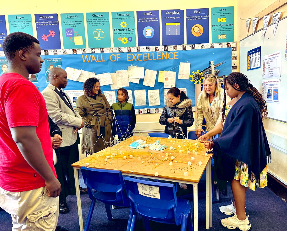 AminaAhmed25's tweet image. Y7 Open Day! The students loved the activities: Fraction biscuit, STEM building competition and read my mind by our talented math- magician! Parents were keen to hear about our results, additional maths qualifications & enrichment; aswell as our KS3 Mixed attainment provision!!