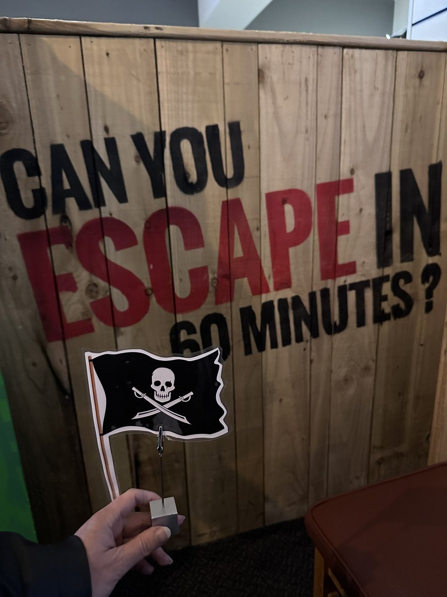 I’m in west Wales and it’s tipping down! ☔️ So we decided to try out an escape room <a href="/heathertonworld/">Heatherton World</a> There were even some elements in there to test our maths skills 👍🏻 
And in case anyone was wondering - we got out! 🙌🏻🙌🏻 (with 3 mins to spare and everything! 🙈🤣) <a href="/WhitmoreHigh/">Whitmore High School</a>