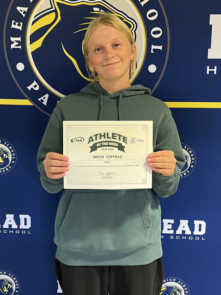 Congratulations to <a href="/MeadHighSchool/">Mead High School</a>’s WIAA/<a href="/GesaCU/">Gesa Credit Union</a> Athlete of the Week WEEK 3️⃣ winner - Jaycee Coffield! 
<a href="/MHSPanthersSB/">Mead Softball</a> <a href="/meadschools/">Mead School District</a> 

FULL DETAILS: buff.ly/44MoQHX

Congratulations Jaycee Coffield.