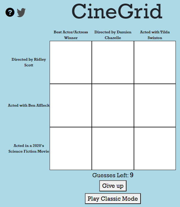CineGridGame's tweet photo. New grids up today! Reply with your rarity score!

https://t.co/aJ4oTIbVHk https://t.co/lDqJF8rDx3