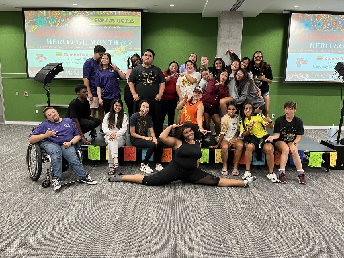 uhvmac's tweet photo. Thanks to everyone who came out to our first ever Zumba Dance Party! We hope you had fun! 

#UHVMAC #JAXNATION #UHV #UHVJagFam #HispanicHeritageMonth https://t.co/fIaLzA3EUR