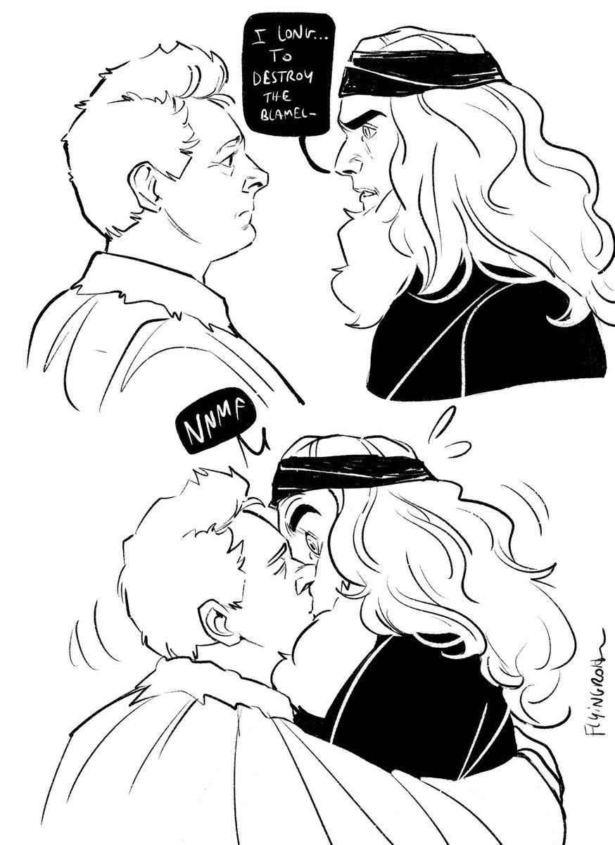 In some alternative universe this happened 
#GoodOmens 