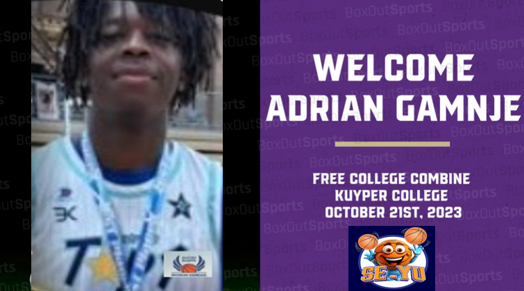 John Strong (@strongbball) on Twitter photo Welcome Adrian Gamnje from Detroit Catholic Central to the FREE COLLEGE SHOWCASE at Kuyper College in Grand Rapids. This young man showed out at the David Barns Showcase. Let's play it back Adrian. <a href="/adriangamnjee/">Adrian Gamnje</a> <a href="/ToryJ23/">Tory Jackson</a> <a href="/PrepHoopsMI/">Prep Hoops Michigan</a> <a href="/KuyperCougars/">Kuyper College Athletics</a> Welcome Adrian Gamnje from Detroit Catholic Central to the FREE COLLEGE SHOWCASE at Kuyper College in Grand Rapids. This young man showed out at the David Barns Showcase. Let's play it back Adrian. <a href="/adriangamnjee/">Adrian Gamnje</a> <a href="/ToryJ23/">Tory Jackson</a> <a href="/PrepHoopsMI/">Prep Hoops Michigan</a> <a href="/KuyperCougars/">Kuyper College Athletics</a>