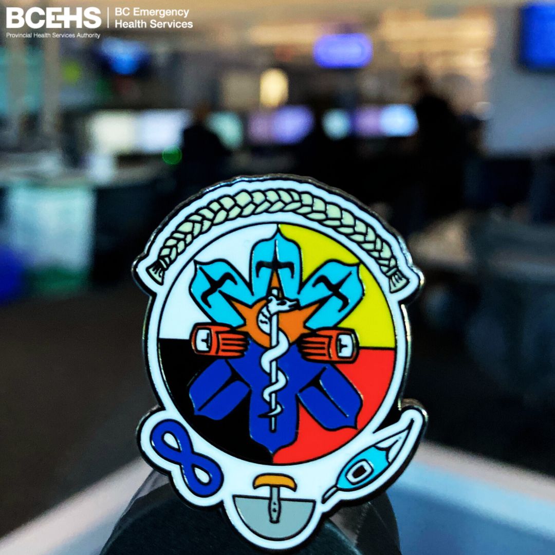 BCEHS is committed to the journey toward reconciliation &amp; Indigenous cultural safety this National Day for Truth and Reconciliation - and every day. Please use this time to think about how you can contribute to reconciliation. Pictured: Indigenous Health Star of Life pin. #NDTR
