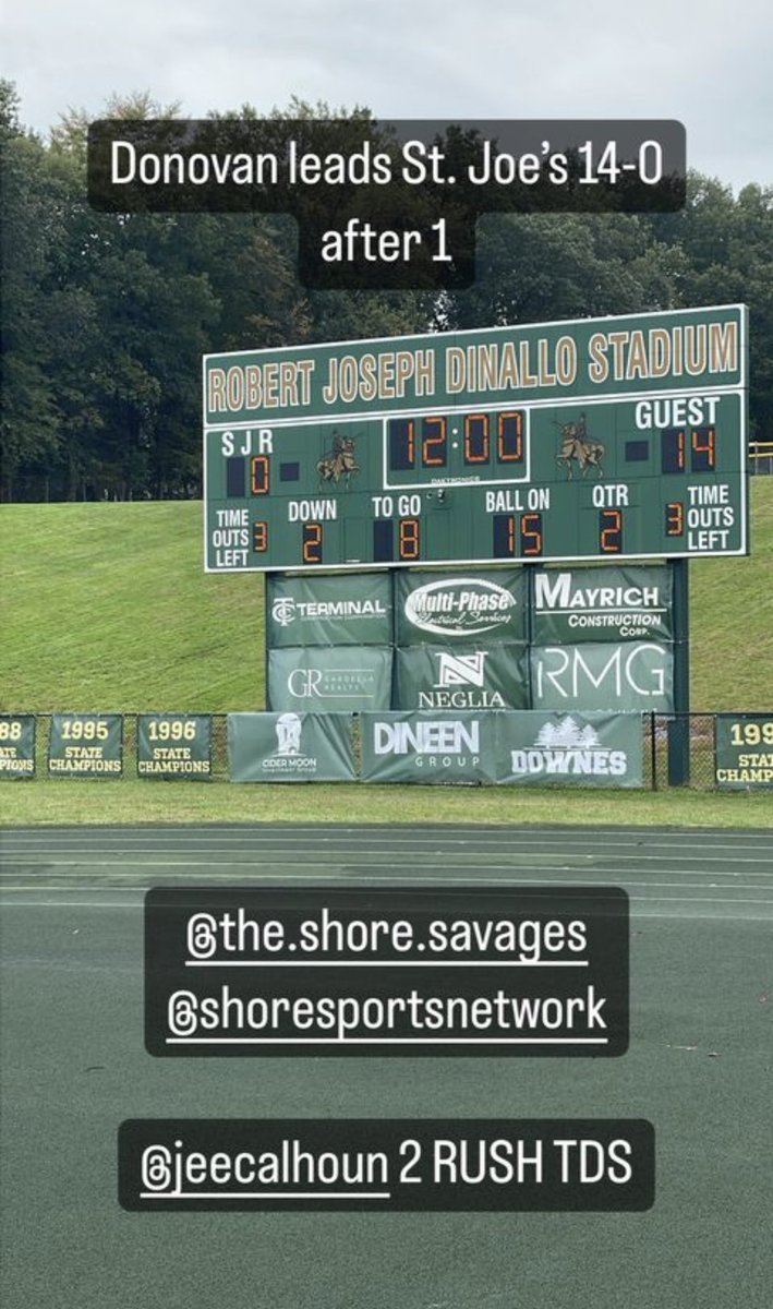 scott_lqd's tweet photo. Donovan 14
St Joes 0
#theshoreconference 🔥
@DonovanGriffins @DonovanSports @Bob_Badders @Scott_Stump @ShoreSports_NJ https://t.co/8Lolztlp2g