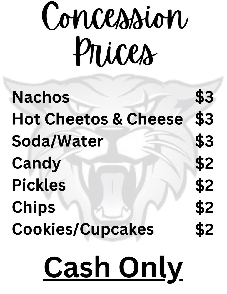 Don’t forget to bring CASH to the homecoming dance tonight to purchase your concessions! Can’t wait to see everyone! <a href="/WildcatsDen_SA/">Sotomayor Wildcats Den</a> <a href="/NISDSotomayor/">Sotomayor High School</a> <a href="/SotomayorPTSA/">Sotomayor PTSA</a>