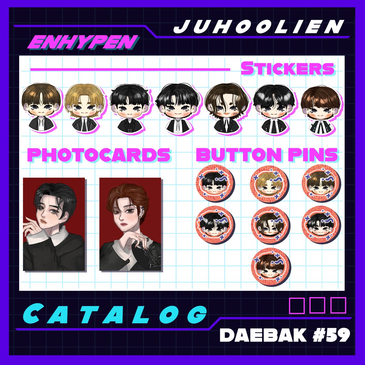 juhoolien's tweet photo. 👾 BLIP BLIP  👾
 Here's Juhoolien catalog for Daebak Year 2! Please drop by our booth UwU   

🐧Table 59 
📅October 1, 2023 | 10am to 8pm
📍Whitespace Manila 

#daebak2023 #daebakph #daebakyear2 https://t.co/UNk8d79U5D