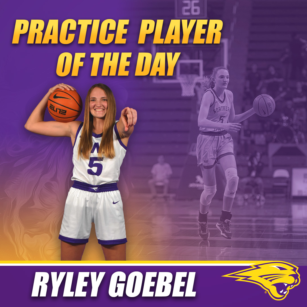 Please help us congratulations to Ryley Goebel for being our Practice Player of the Day! 

#EverLoyal #1UNI