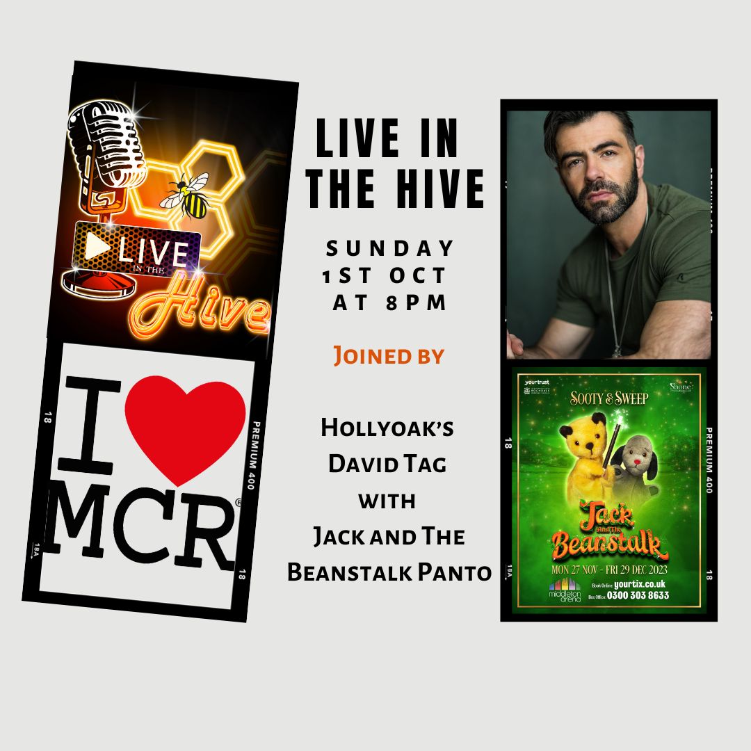 Tmrw night at 8pm on <a href="/ILoveMCR/">I Love Manchester</a> Facebook I give you a sneak peak of Middleton Arena's <a href="/shone_ltd/">Shone Productions</a> panto Jack and the Beanstalk as I head to the launch and catch up with Hollyoaks <a href="/davidtagactor/">David Tag</a> starring as Fleshcreep! All this plus the latest #theatrenews from across #manchester