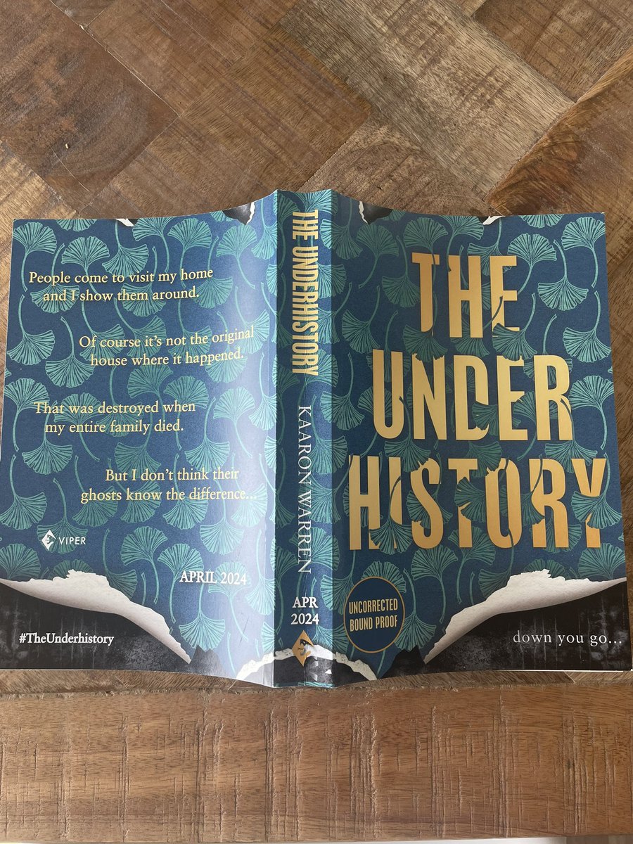 Thank you @mirandajewess @ViperBooks for this proof of #TheUnderhistory it sounds thoroughly intriguing