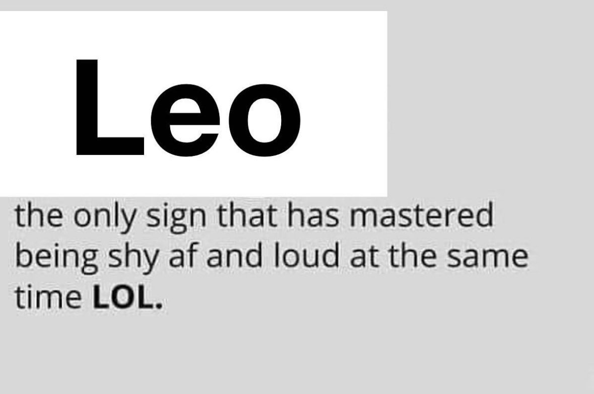 #Leo facts 👏🏼