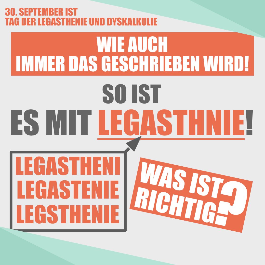 Wie schreibt man das nochmal? 
Das fragen sich häufig Menschen mit Legasthenie im Alltag. Das betrifft auch die eigene #Diagnose, egal ob jetzt #Leserechtscheibstörung oder #Legasthenie genannt.
Was helfen würde wäre einfach mehr tolleranz von Rechtschreibfehlern!